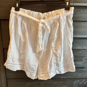 Anthropologie Cloth & Stone White Lightweight Shorts